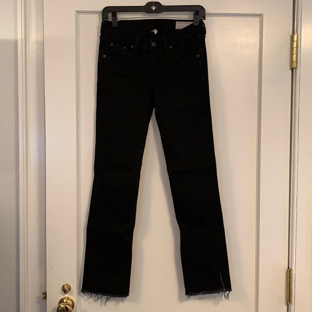 Rag & Bone - Black Jeans 26 Waist, Straight Leg
